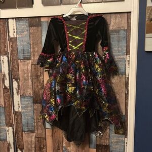 Colorful Witch Costume Dress